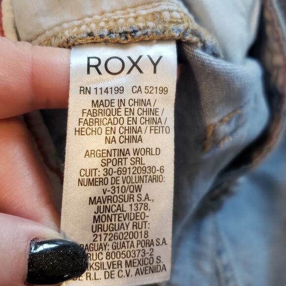 Roxy Button Fly High Rise Shorts Size 28 - Picture 6 of 10
